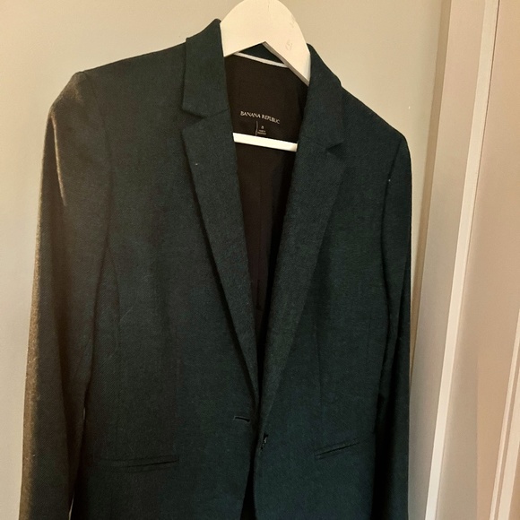 Banana Republic Women's Blazer Hunter Green Size 8 - Picture 1 of 4